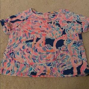 lilly pulitzer youth crop top